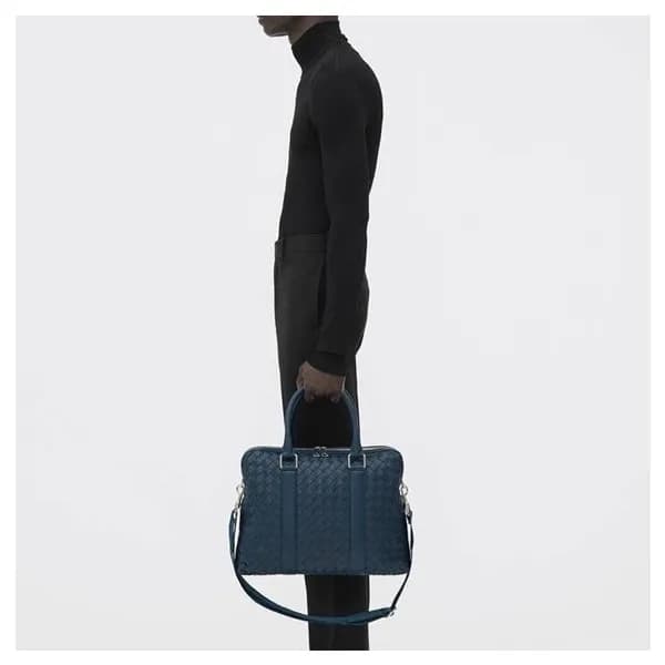 보테가베네타 남/녀 네이비 서류가방 - Bottega Veneta Unisex Navy T… - 1