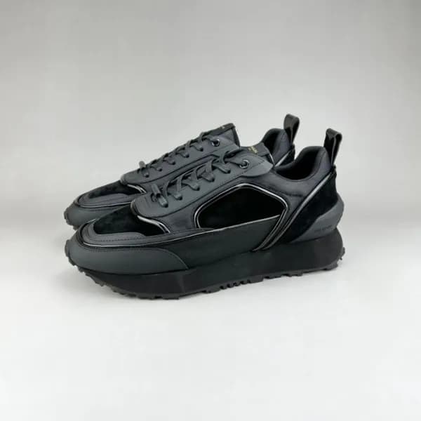 발망 남성 트렌디 블랙 스니커즈 - Balmain Mens Black Sneakers - … - 1