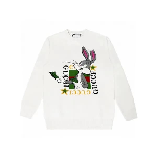 구찌 남성 베이직 아이보리 스웨터 - Gucci Mens Ivory Sweaters - G… - 1