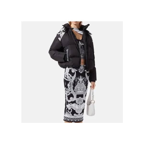 베르사체 여성 덕다운 블랙 패딩 - Versace Womens Black Padding -… - 1