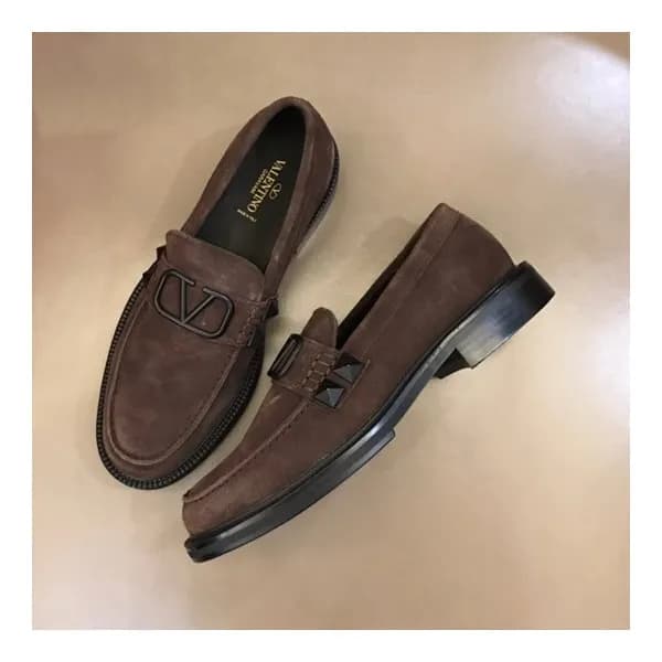 발렌티노 남성 브라운 로퍼 - Valentino Mens Brown Loafer - val… - 1
