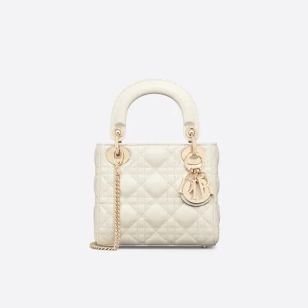 디올 여성 화이트 레이디백 - Dior Womens White Lady Bag - di41… - 1
