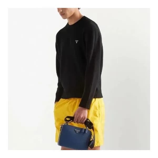 프라다 남성 모던 옐로우 반바지 - Prada Mens Yellow Half-pants -… - 1