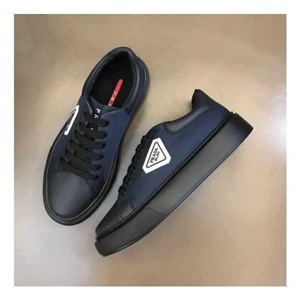 프라다 남성 네이비 스니커즈 - Prada Mens Navy Sneakers - pr418… - 1