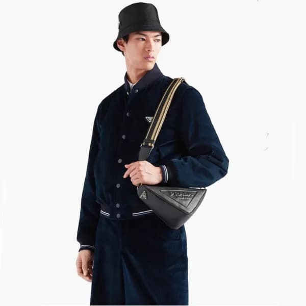 프라다 남성 블랙 크로스백 - Prada Mens Black Cross Bag - pr45… - 1