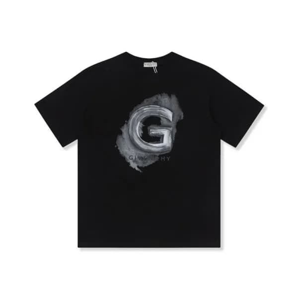지방시 남성 크루넥 블랙 반팔티 - Givenchy Mens Black Short Slee… - 1