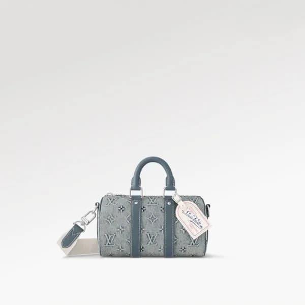 루이비통 남성 블루 키폴 - Louis vuitton Mens Blue Keepall - … - 1
