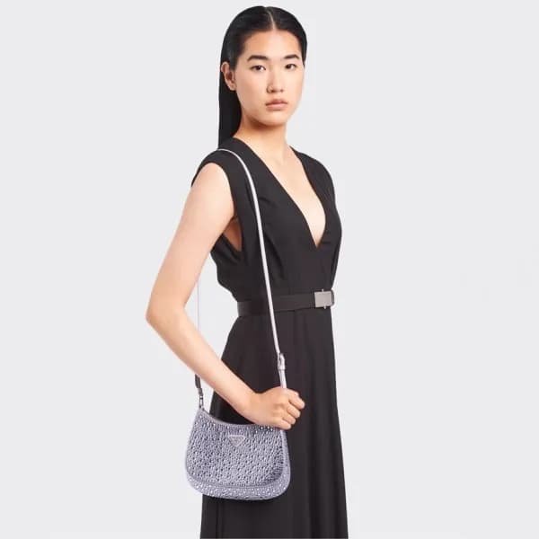 프라다 여성 퍼플 클레오백 - Prada Womens Purple Cleo Bag - pr… - 1