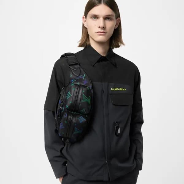 루이비통 남성 블랙 힙색 - Louis vuitton Mens Black Hip Sack … - 1