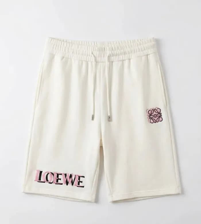 로에베 남성 캐쥬얼 아이보리 반바지 - Loewe Mens Ivory Half-pants … - 1