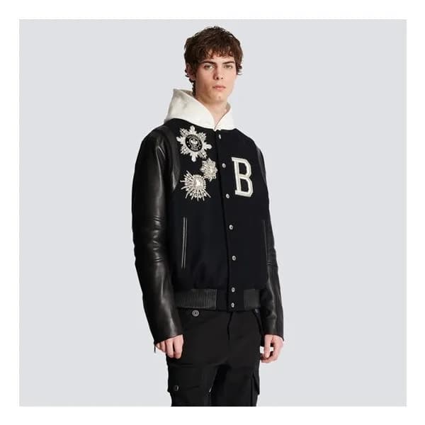 발망 남성 블랙 자켓 - Balmain Mens Black Jackets - bam226x - 1