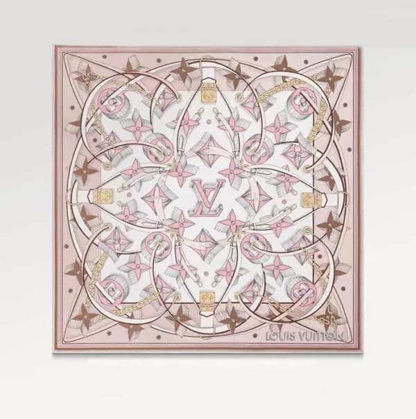 루이비통 여성 핑크 스카프 - Louis vuitton Womens Pink Scarf -… - 1