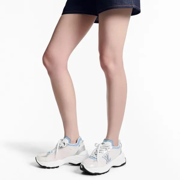 루이비통 여성 블루 스니커즈 - Louis vuitton Womens Blue Sneake… - 1