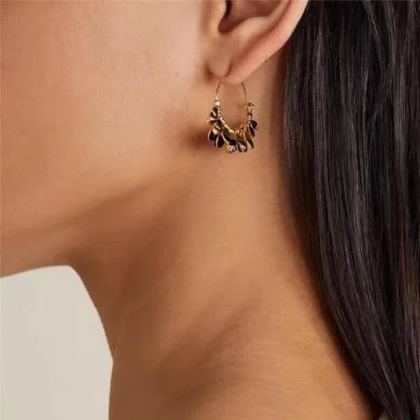 셀린느 여성 골드 이어링 - Celine Womens Gold Earring - acc90… - 1