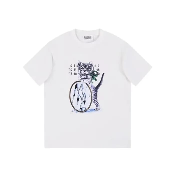 메종 마르지엘라 남/녀 화이트 티셔츠 - Maison Margiela Unisex Tshi… - 1