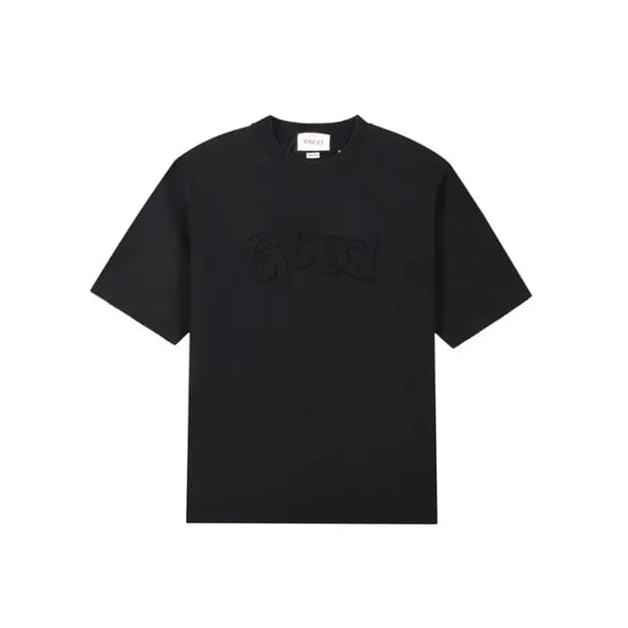 구찌 남성 블랙 티셔츠 - Gucci Mens Black Tshirts - guc355x - 1