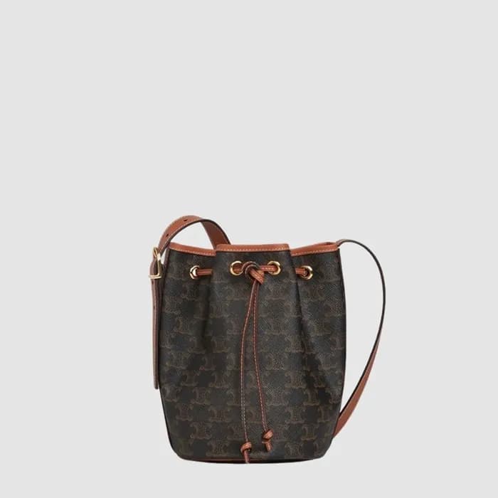 셀린느 여성 트리오페 드로우스트링 버킷백 - Celine Womens Triomphe Dr… - 1