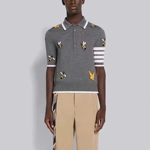 톰브라운 남성 폴로 반팔티 - Thom Browne Mens Polo Tshirts - t… - 1