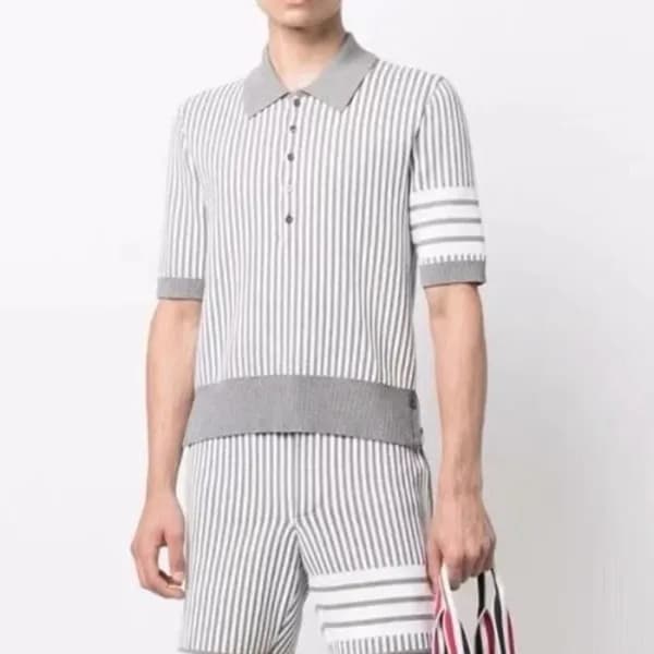 톰브라운 남성 폴로 반팔티 - Thom Browne Mens Polo Tshirts - t… - 1