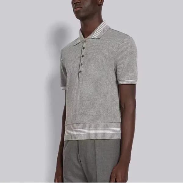 톰브라운 남성 폴로 반팔티 - Thom Browne Mens Polo Tshirts - t… - 1