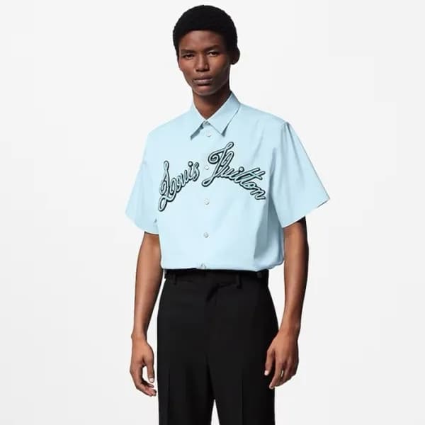 루이비통 남성 폴로 반팔 셔츠 - Louis vuitton Mens Dress Shirts… - 1
