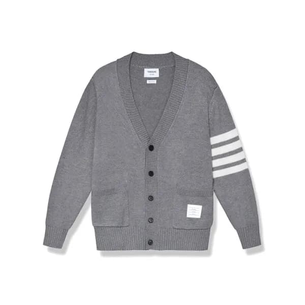 톰브라운 남성 브이넥 가디건 - Thom Browne Mens V-neck Cardigan… - 1