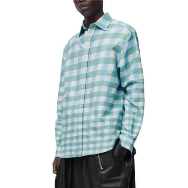 로에베 남성 체크 셔츠 - Loewe Mens Flanner Shirts - loc3141… - 1