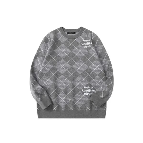 루이비통 남성 라운드 스웨터 - Louis vuitton Mens Round Sweater… - 1
