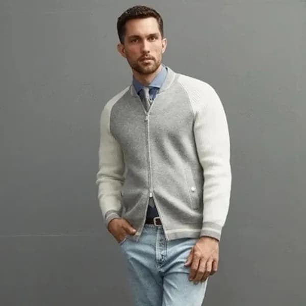 브루넬로쿠치넬리 남성 니트 재킷 - Brunello Cucinelli Mens Knit J… - 1
