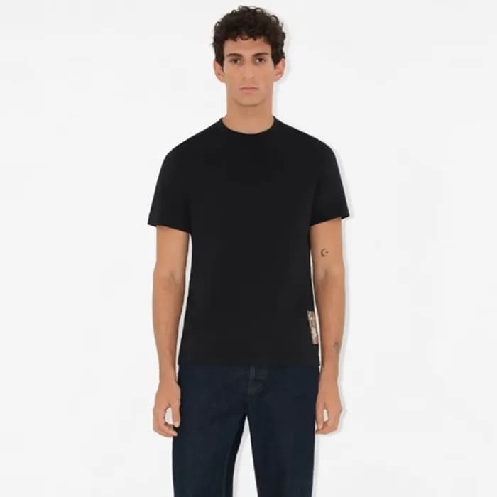 버버리 남성 라운드 반팔 티셔츠 - Burberry Mens Round Tshirt - b… - 1