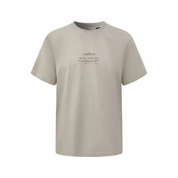 스톤아일랜드 남성 라운드 반팔 티셔츠 - Stone Island Mens Round Tsh… - 1