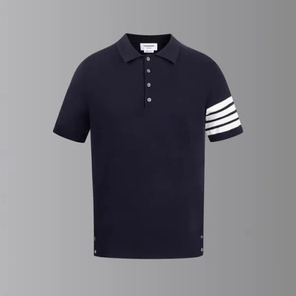 톰브라운 남성 폴로 반팔티 - Thom Browne Mens Polo Tshirt - th… - 1