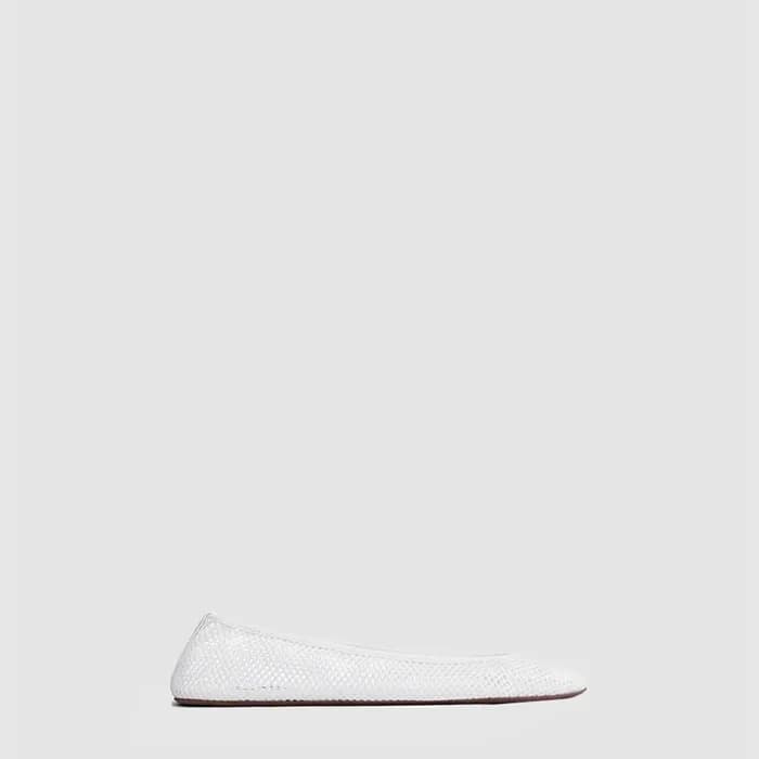 알라이아 여성 피시넷 소재 로우 뱀프 발레 플랫 슈즈 - Alaia Womens Fishn… - 1