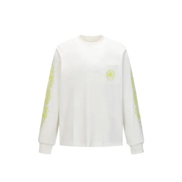 크롬하츠 남성 라운드 긴팔티 - Chrome Hearts Mens Round Tshirt … - 1