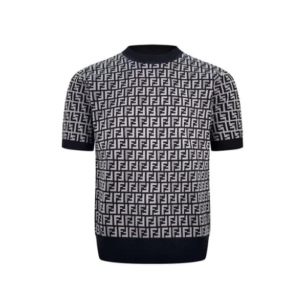 펜디 남성 라운드 반팔 티셔츠 - Fendi Mens Round Tshirt - fec12… - 1