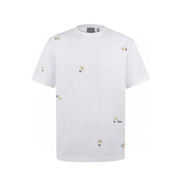 디올 남성 라운드 반팔 티셔츠 - Dior Mens Round Tshirt - dic135… - 1