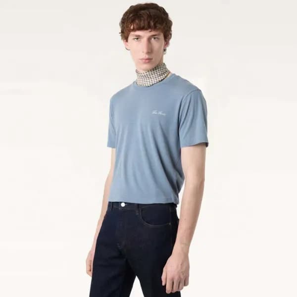 로로피아나 남성 라운드 반팔티 - Loro Piana Mens Round Tshirt - … - 1