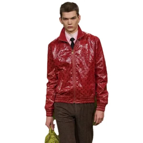 루이비통 남성 가죽 자켓 - Louis vuitton Mens Leather Jacket - lvc16776x - 1