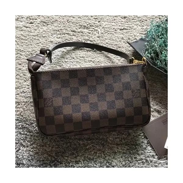 Louis Vuitton Damier EBENE CANVAS POCHETTE pouch … - 1