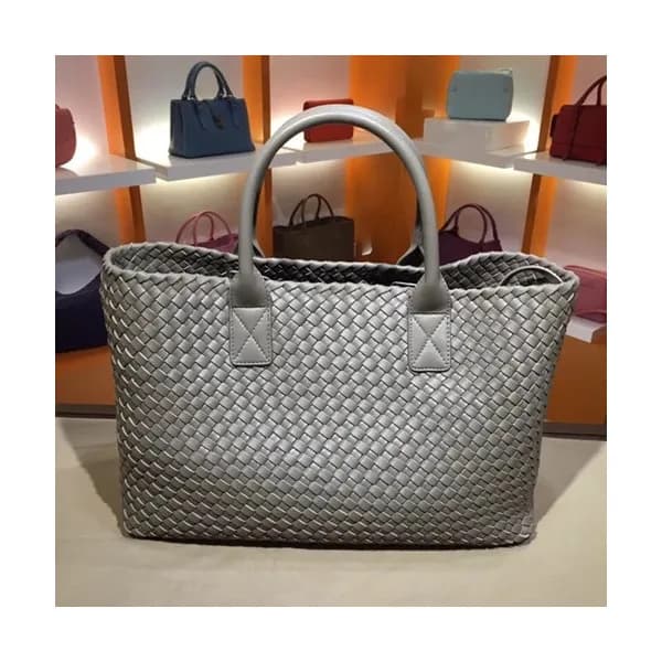 Bottega Veneta Leather Gray Women Tote Bag,40cm - … - 1