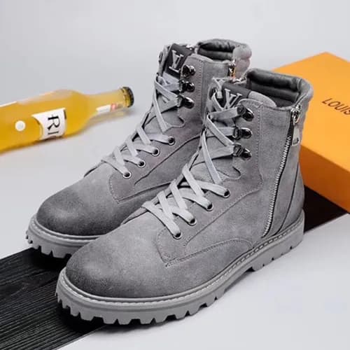 [1:1] Louis Vuitton 2018 Suede High Top Boots - 루이… - 1