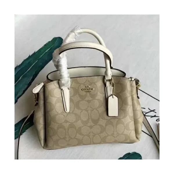 Coach Leather Tote Shoulder Bag,24cm - 코치 레더 토트 숄더… - 1