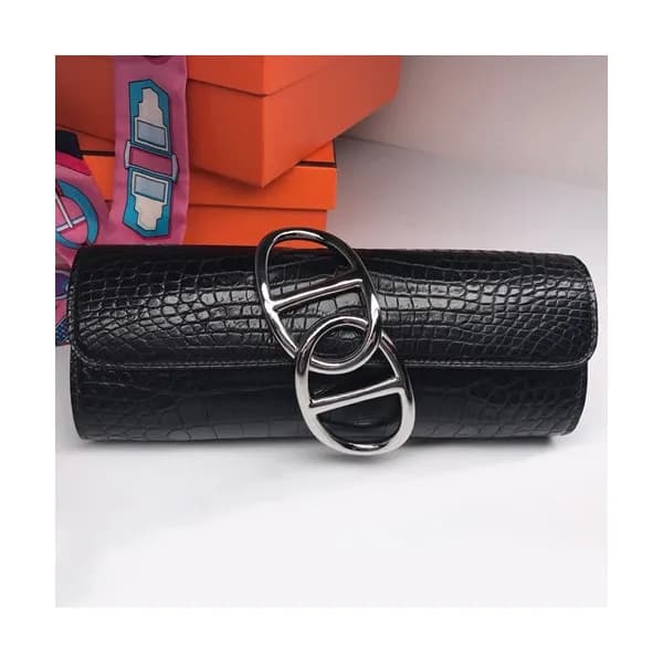 Hermes Egee Crocodile Leather Clutch Bag - 에르메스 에… - 1