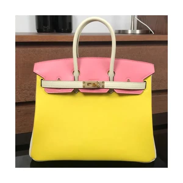 Hermes Birkin Swift Leather Tote Shoulder Bag ,30c… - 1