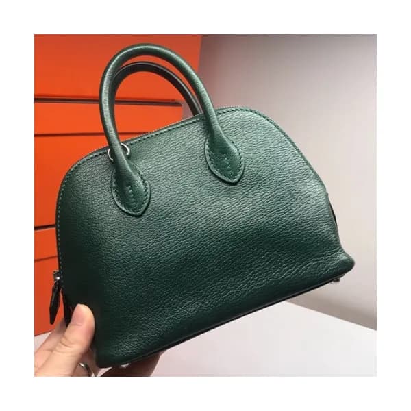 Hermes Mini Bolide Goat Skin Leather Tote Bag ,18c… - 1