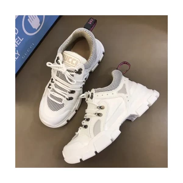 Gucci 2019 Couple Flashtrek Leather Sneackers - 구… - 1