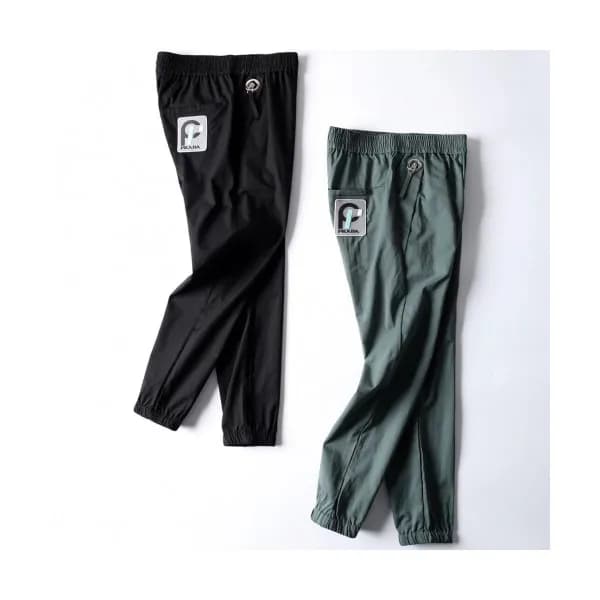 Prada 2019 Mens Logo Cotton Training Pants - 프라다 남… - 1