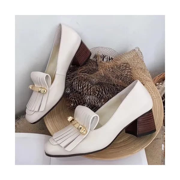Valentino 2019 Ladies Tassel Metal Logo Loafer - 발… - 1