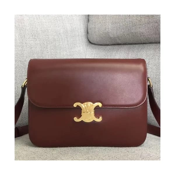 Celine 2019 Leather Women Large Shoulder Bag,24CM … - 1