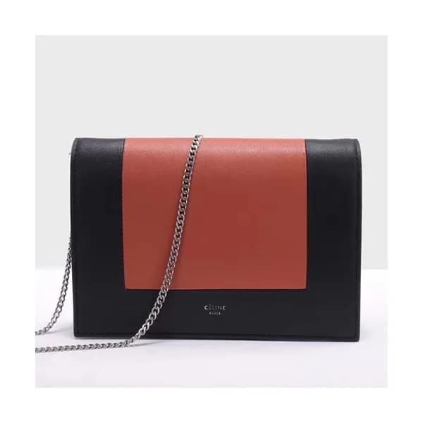 Celine Leather Frame WOC Chain Shoulder Bag,20CM -… - 1